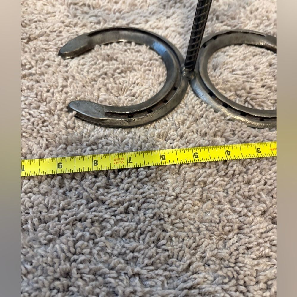 Unique Black Horseshoe Jewelry Holder (jewelry not included) - Picture 6 of 7